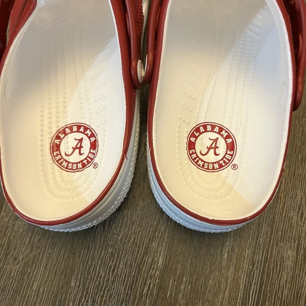 Alabama Crimson Tide Classic Crocs University of Alabama Men 10 Women's 12